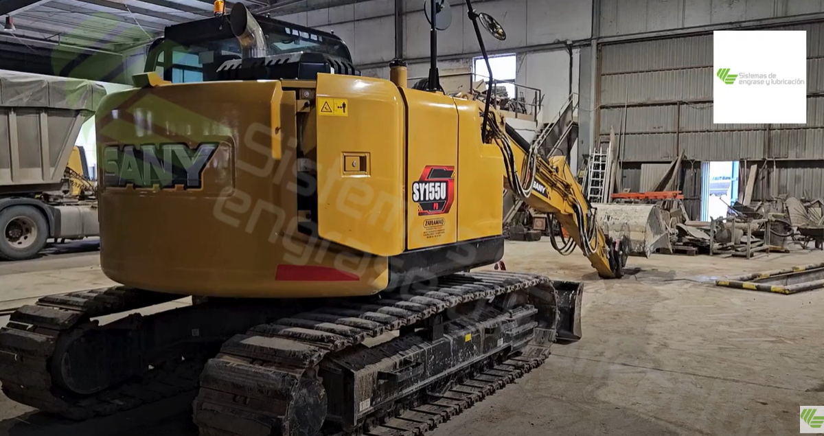 MONTAJE ENGRASE AUTOMATICO EN EXCAVADORA SANY SY155U portada
