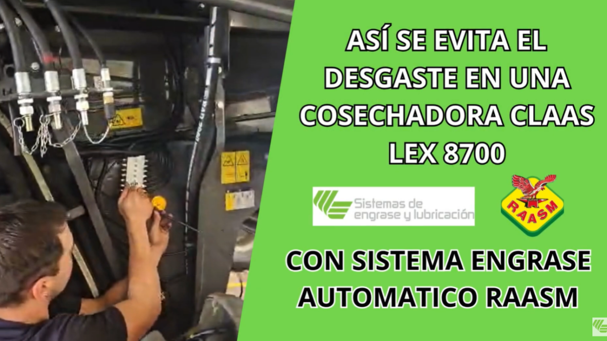 MENOS AVERÍAS EN CLAAS LEXION 8700 GRACIAS AL ENGRASE RAASM